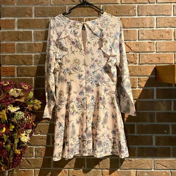 NWOT 2 Sets Dress Retro Floral Pink- Size M - Picture 4 of 15